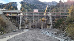 Spezialgerüst für Gamsbachbrücke bei Theurl in Thal/Assling